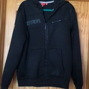 Ferrari Hooded Zipper Sweatshirt Jacket
